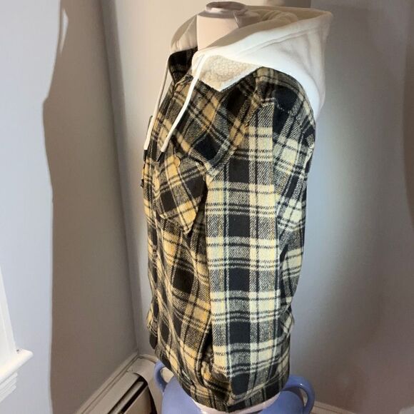 WeSC Liam Hoodie Shacket, Unisex Men- M, Women- L. NWT. Skater! Flannel hoodie - Picture 7 of 13